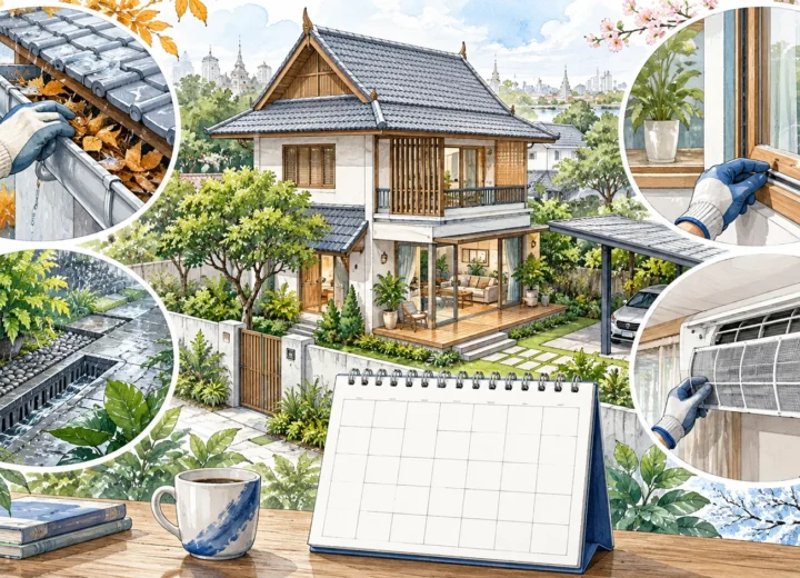 ปฏิทินดูแลบ้านหนึ่งปี: แบ่งงานตามฤดูและการใช้งานให้ทำต่อเนื่องได้