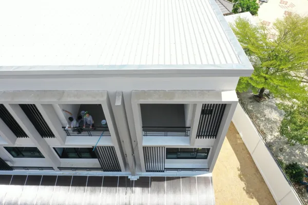 ภาพมุมสูงตัวอย่างบ้านที่เคยตรวจ 103