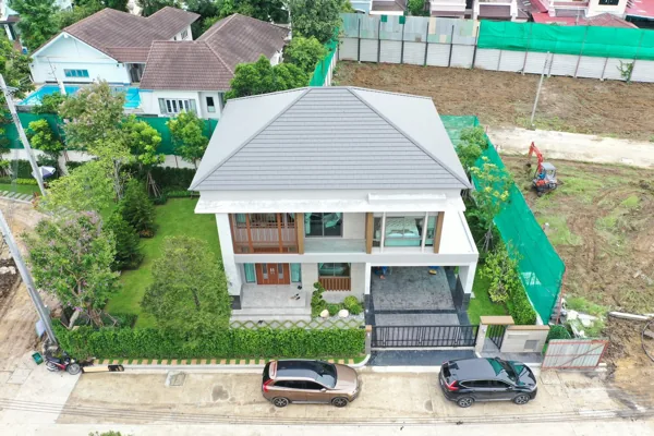 ภาพมุมสูงตัวอย่างบ้านที่เคยตรวจ 107