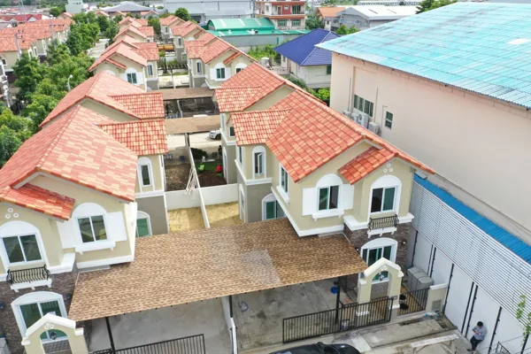 ภาพมุมสูงตัวอย่างบ้านที่เคยตรวจ 110