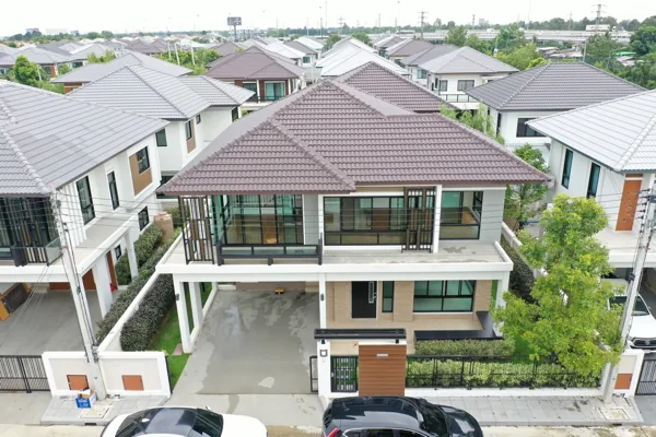 ภาพมุมสูงตัวอย่างบ้านที่เคยตรวจ 119