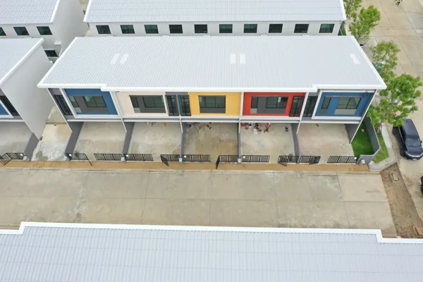 ภาพมุมสูงตัวอย่างบ้านที่เคยตรวจ 121