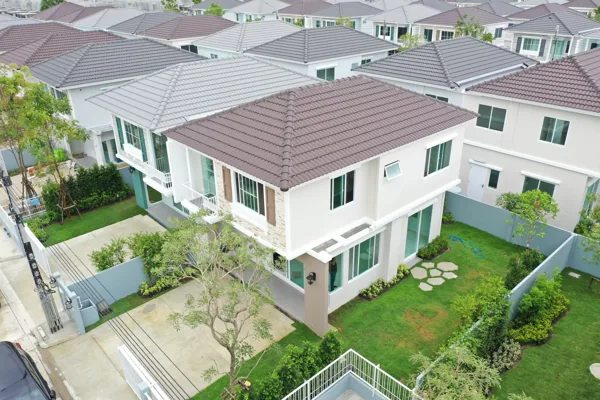 ภาพมุมสูงตัวอย่างบ้านที่เคยตรวจ 128