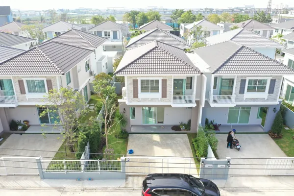 ภาพมุมสูงตัวอย่างบ้านที่เคยตรวจ 143