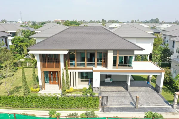 ภาพมุมสูงตัวอย่างบ้านที่เคยตรวจ 145