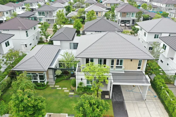 ภาพมุมสูงตัวอย่างบ้านที่เคยตรวจ 151