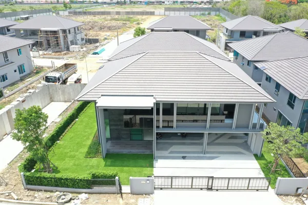 ภาพมุมสูงตัวอย่างบ้านที่เคยตรวจ 155