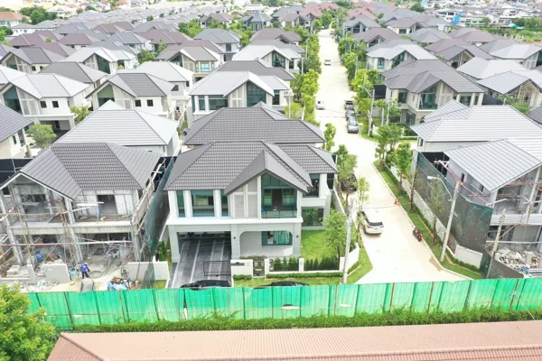 ภาพมุมสูงตัวอย่างบ้านที่เคยตรวจ 169