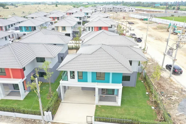 ภาพมุมสูงตัวอย่างบ้านที่เคยตรวจ 176