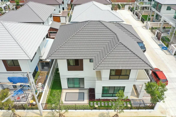 ภาพมุมสูงตัวอย่างบ้านที่เคยตรวจ 181