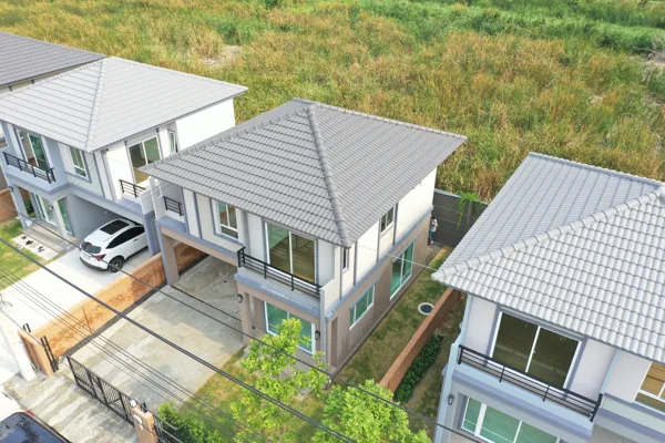 ภาพมุมสูงตัวอย่างบ้านที่เคยตรวจ 184