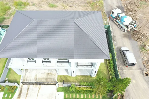 ภาพมุมสูงตัวอย่างบ้านที่เคยตรวจ 185