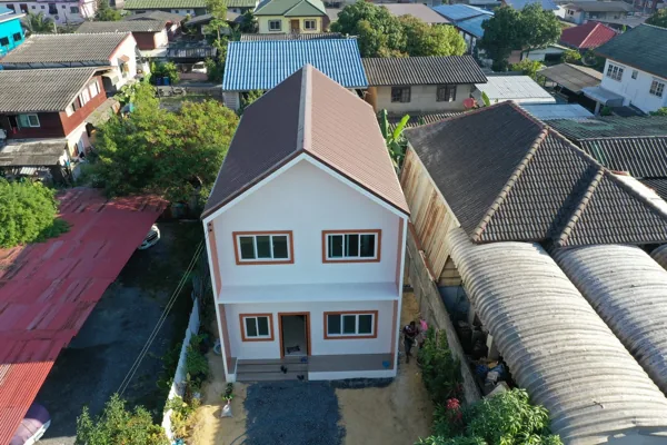 ภาพมุมสูงตัวอย่างบ้านที่เคยตรวจ 190