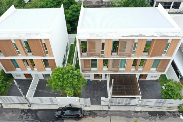 ภาพมุมสูงตัวอย่างบ้านที่เคยตรวจ 198